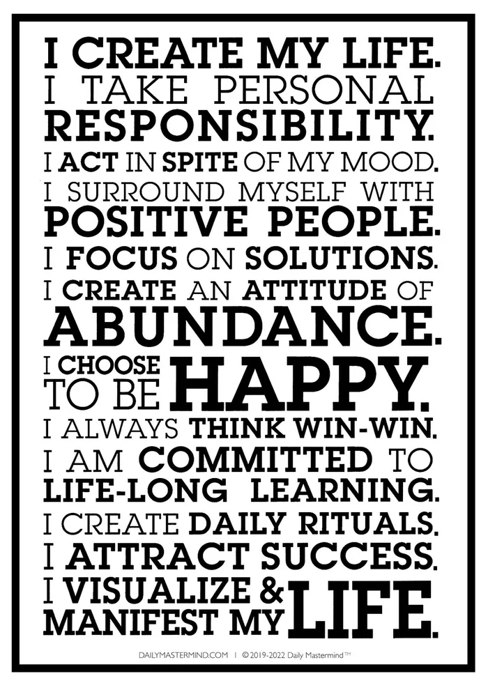 Preview of the 12 Prosperity Pillars poster — The Daily Mastermind